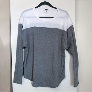 VS Pink Colorblock Long Sleeve T-Shirt